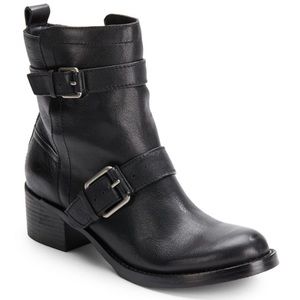 Lucky Brand Hanae Leather Moto Boots